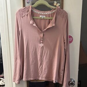 Nine West Mauve Long Sleeve and pajama bottoms